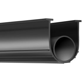 Garage Door Seals Bottom Rubber, U Shape +O Ring Garage Door Weather Stripping, Universal Weatherproof Threshold Buffering Sealing Rubber