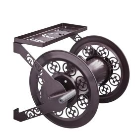 3 Or 4 INCHx173FT Iron Garden Wall Mount Garden Hose Reel (Option: Defaulttitle)